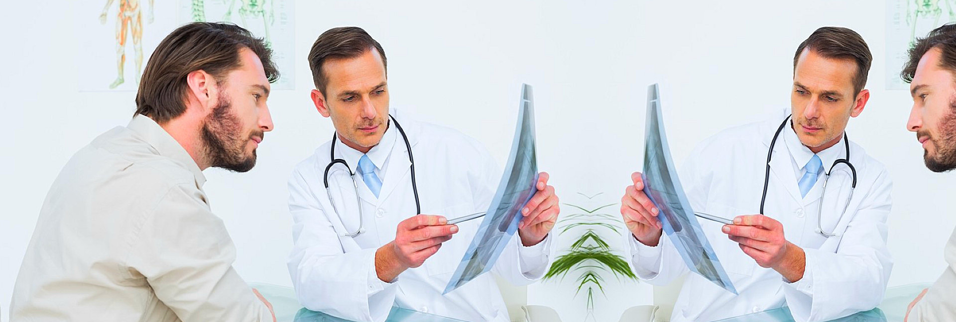 male doctor talking to his patient
